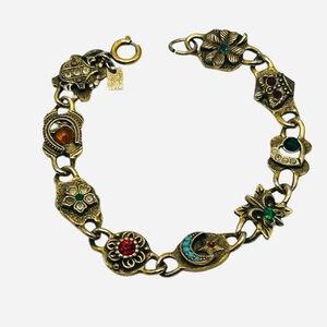 Vintage Emmons Victorian Revival Reversible Link Bracelet